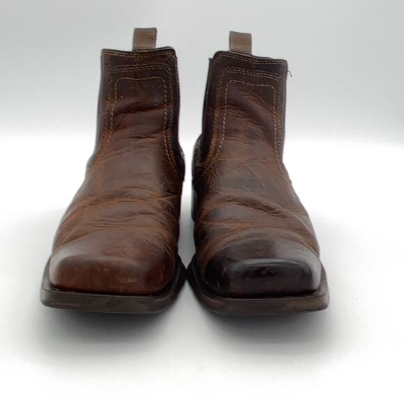 Ariat Booker Chelsea Wide Square Toe Boot Men 11EE Brown Leather Western main image 8